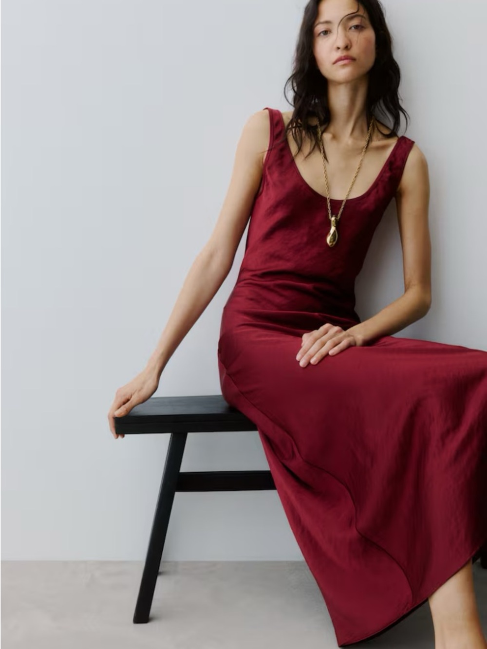 H&M Satin Slip Dress - size small - NWT